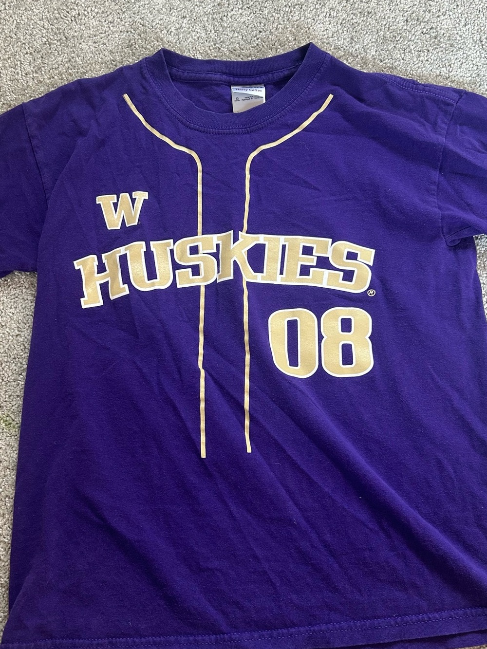 Kids Huskies Purple Graphic Tee - Picture 1 of 2